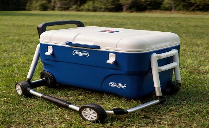 coleman cooler with wheels