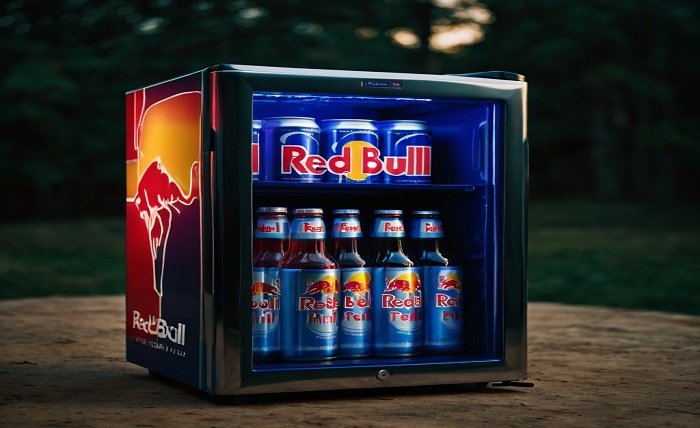 redbull mini fridge